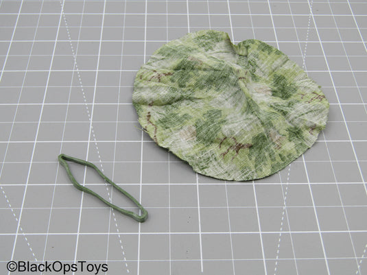 Mitchell Pattern Helmet Cover w/Green Elastic Band