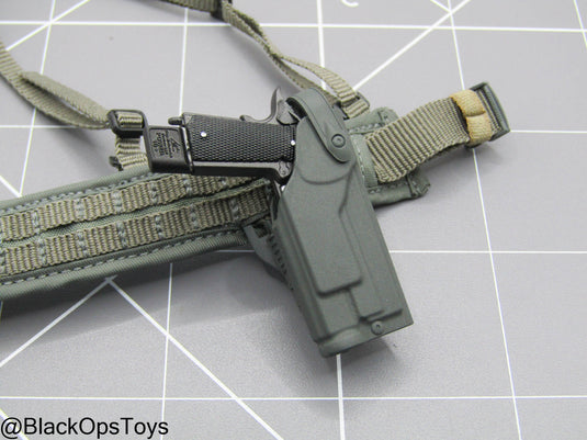 Damnation - The American Agent - Grey Battle Belt Harness w/ 1911 Pistol Set
