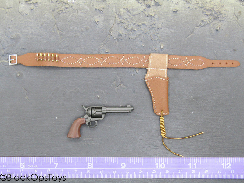 Load image into Gallery viewer, Western Set - Colt .45 w/Brown Stitched Design Holster
