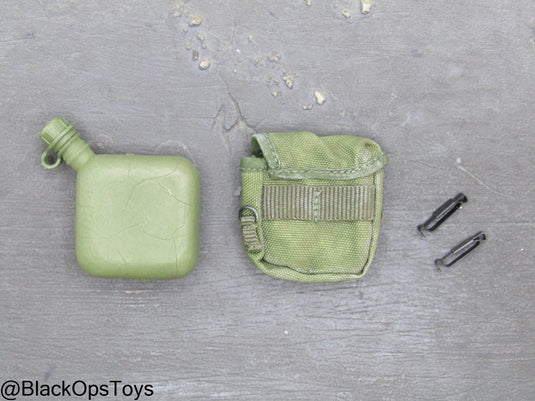 Vietnam Era 2qt Canteen w/Pouch & Alice Clips