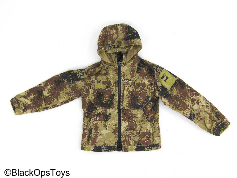 Load image into Gallery viewer, PLA Special Forces - Type 07 Pixelated Camo Hooded Jacket
