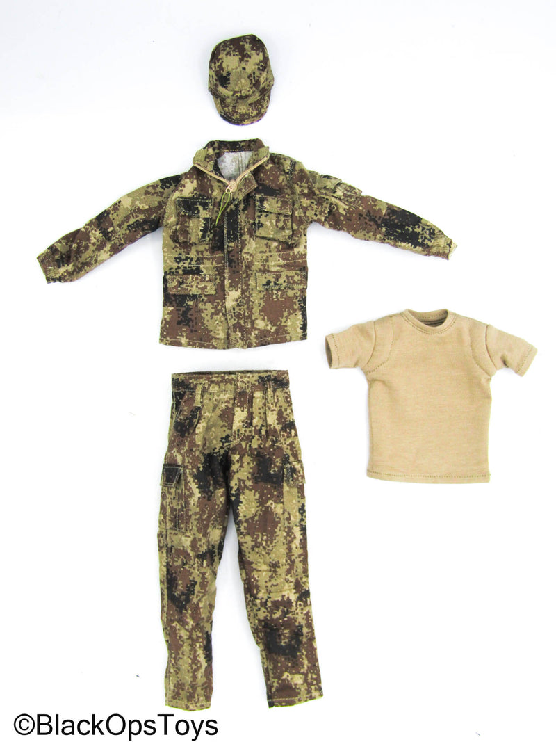 Load image into Gallery viewer, PLA Special Forces - Type 07 Pixelated Camo Uniform Set
