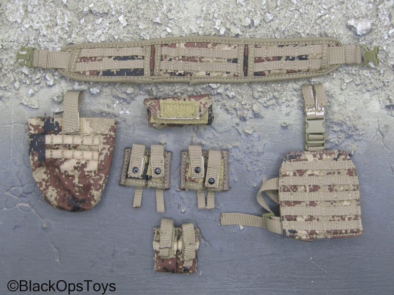 Load image into Gallery viewer, PLA Special Forces - Type 07 Pixelated Camo Battle Belt Set
