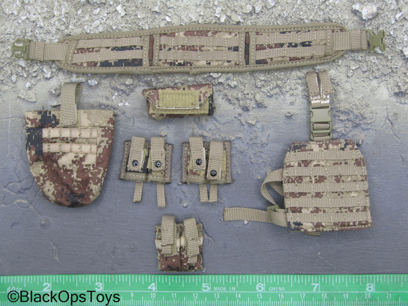 Load image into Gallery viewer, PLA Special Forces - Type 07 Pixelated Camo Battle Belt Set
