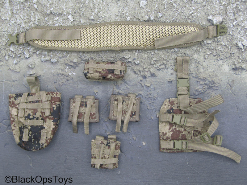 Load image into Gallery viewer, PLA Special Forces - Type 07 Pixelated Camo Battle Belt Set
