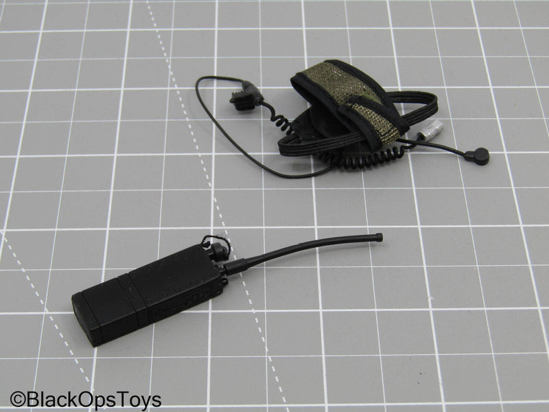 Load image into Gallery viewer, Black Radio w/Headset, &amp; Antenna
