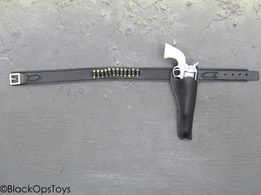 Western Set - Gunfighter Colt .45 White Grip w/Black Slim-Jim Holster