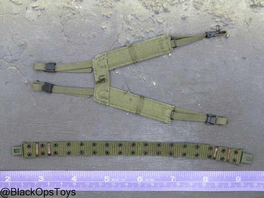 Vietnam Era OD Green Rivet Belt w/Harness