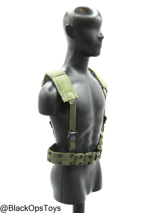 Vietnam Era OD Green Rivet Belt w/Harness