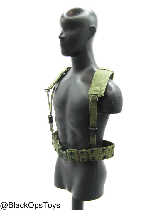 Vietnam Era OD Green Rivet Belt w/Harness