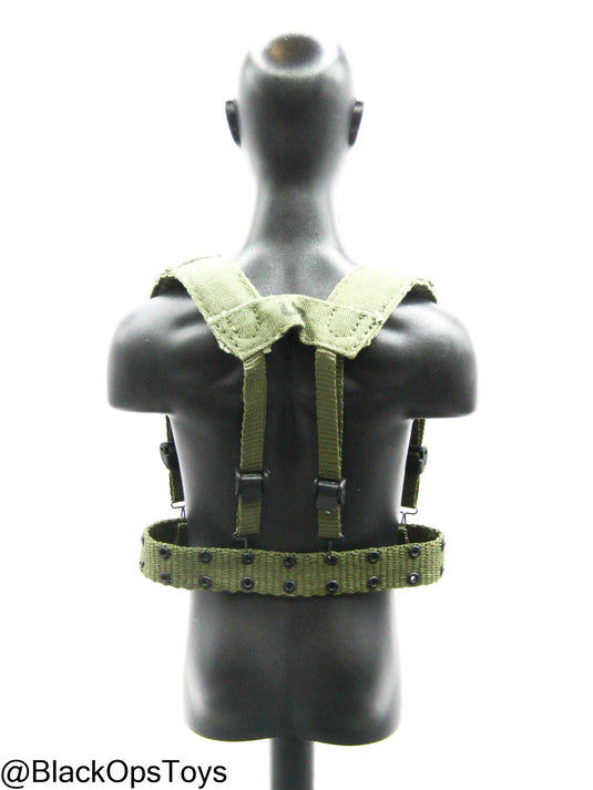 Vietnam Era OD Green Rivet Belt w/Harness