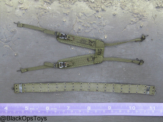 Vietnam Era OD Green Rivet Belt w/Harness
