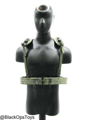 Vietnam Era OD Green Rivet Belt w/Harness