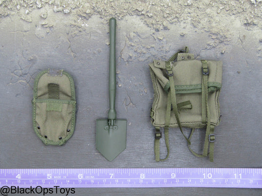 Vietnam Era OD Green Backpack w/Entrenching Tool & Pouch