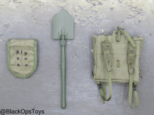 Vietnam Era OD Green Backpack w/Entrenching Tool & Pouch