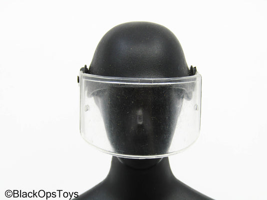 Black Tactical Helmet w/Safety Visor