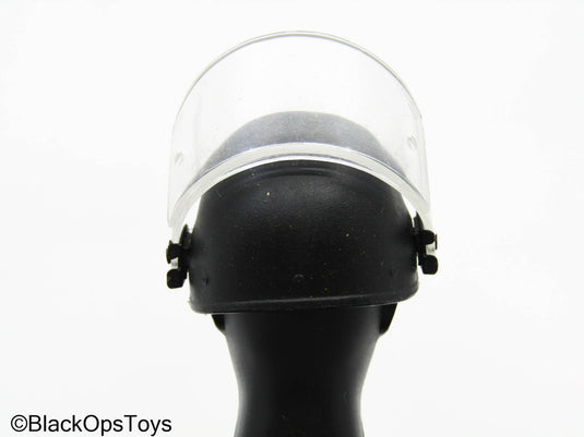 Black Tactical Helmet w/Safety Visor