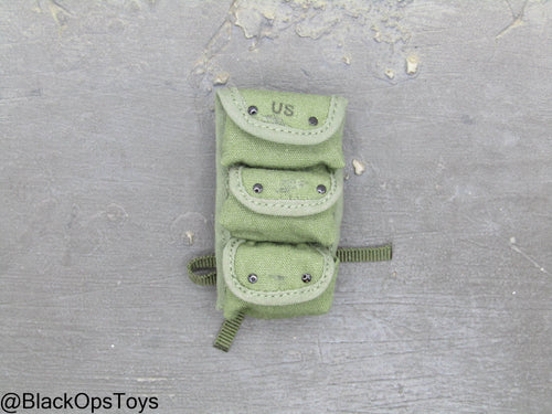 Vietnam War - USMC In Hue - OD Green Triple Cell Grenade Pouch