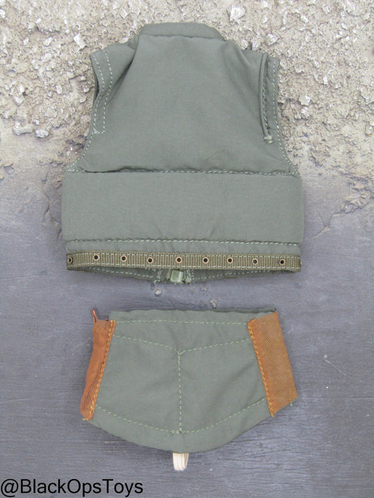 Vietnam War - USMC In Hue - OD Green M1955 Flak Vest w/M53 Undergarment