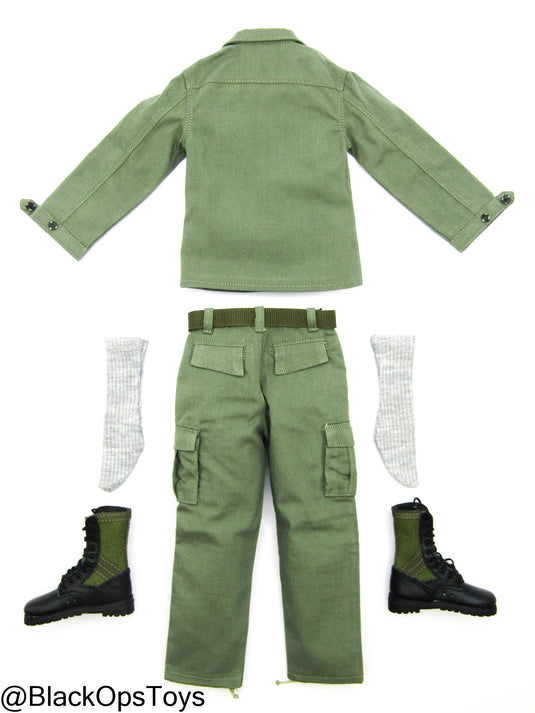Vietnam War - USMC In Hue - OD Green Uniform Set w/Boots (Foot Type)