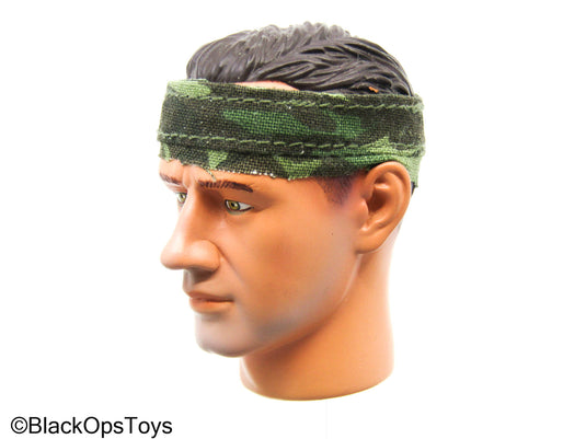 Vietnam Male Headsculpt w/Green Camo Headband