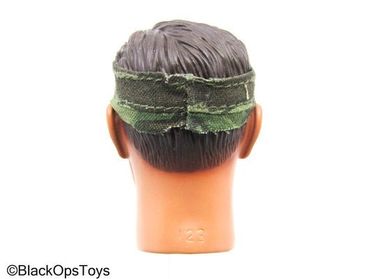 Vietnam Male Headsculpt w/Green Camo Headband