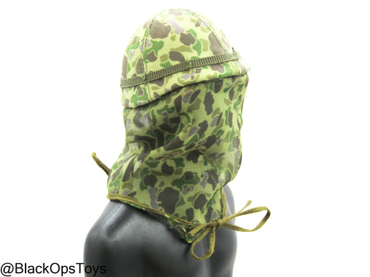 Vietnam War - USMC In Hue - Metal Helmet w/Duck Hunter Mosquito Cover