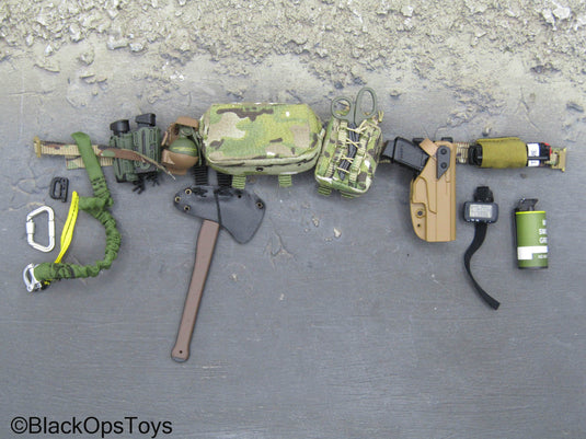 10th SFG Reconnaissance - Multicam Combat Belt Set w/9mm Pistol