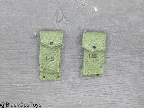 Vietnam War - USMC In Hue - OD Green Magazine Pouch Set (x2)