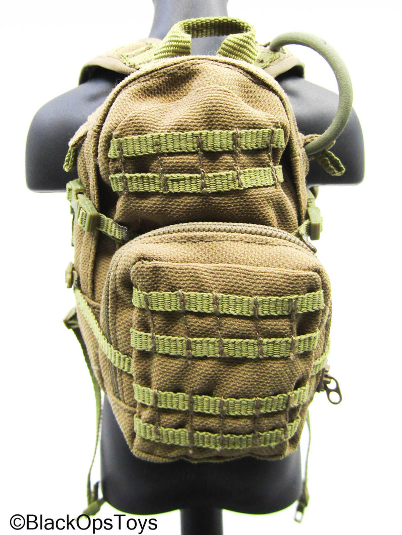 Load image into Gallery viewer, Tan MOLLE Tactical Backpack
