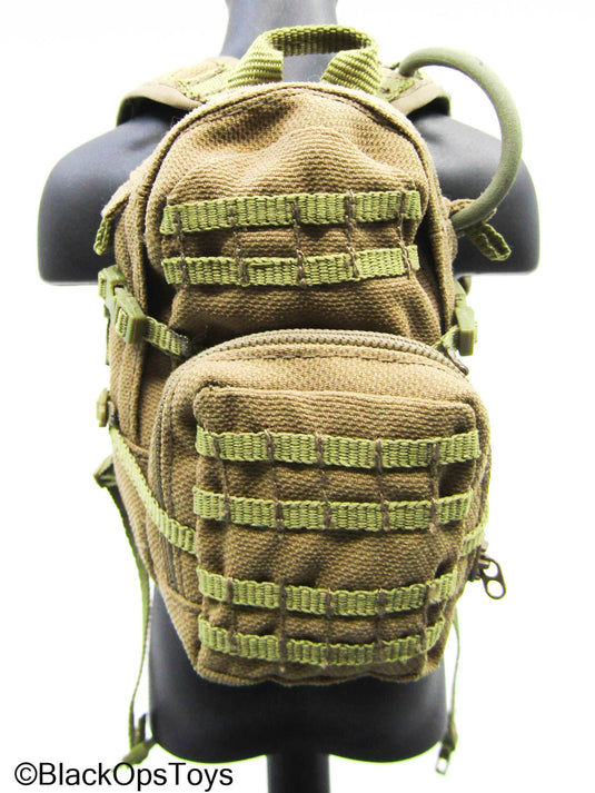 Tan MOLLE Tactical Backpack
