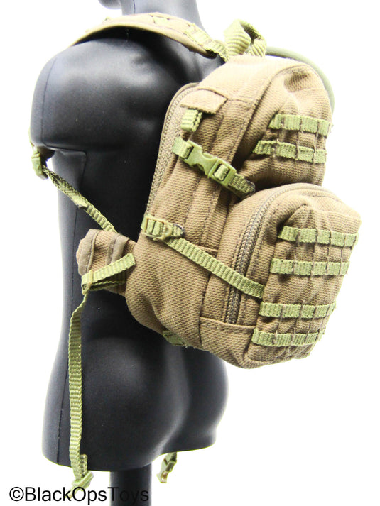 Tan MOLLE Tactical Backpack