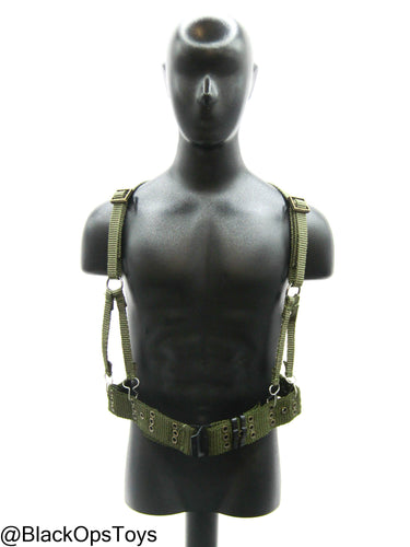 Vietnam War - USMC In Hue - OD Green Rivet Belt w/Harness