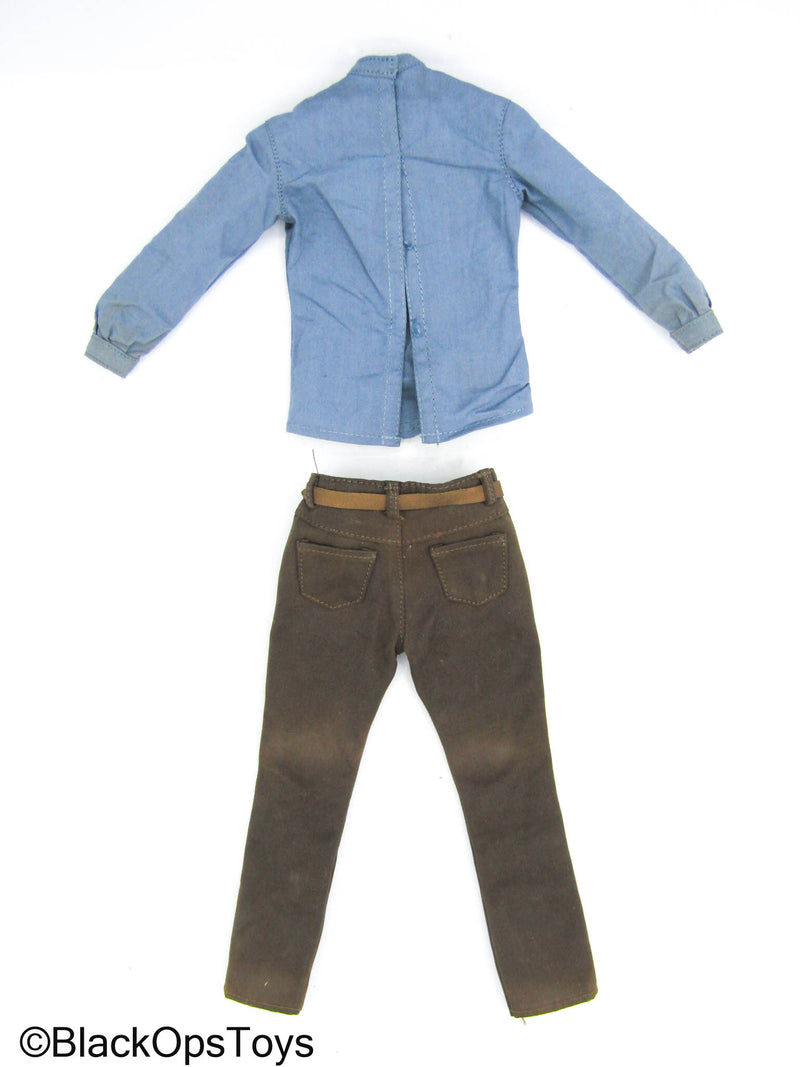 Load image into Gallery viewer, The Outlaw Josey Wales - Blue Shirt w/Pants
