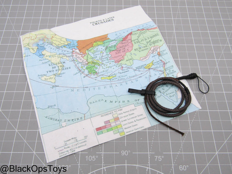 Load image into Gallery viewer, Indiana Jones - Leather Like Bull Whip w/Map

