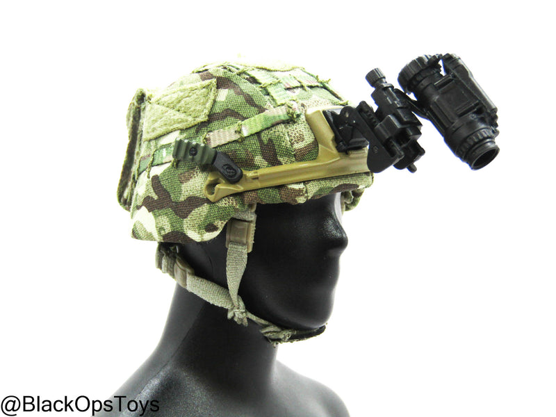 Load image into Gallery viewer, British Army Gurkhas - MTP Camo Helmet w/NVG Set
