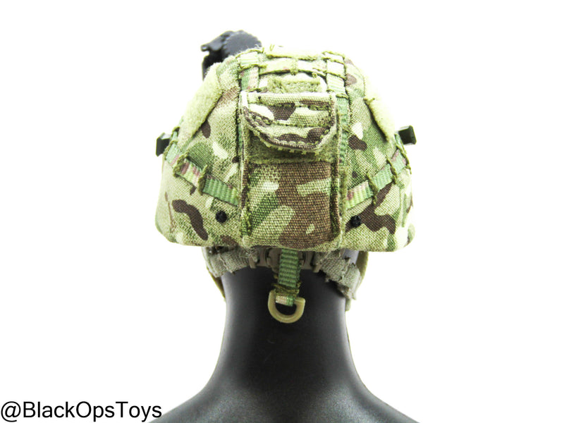Load image into Gallery viewer, British Army Gurkhas - MTP Camo Helmet w/NVG Set
