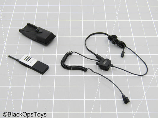 Silver Radio w/Headset, & Black Pouch
