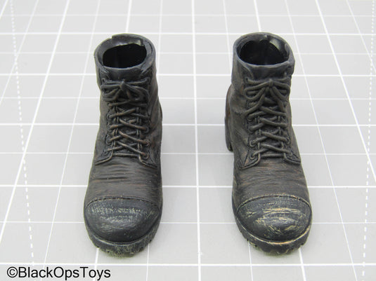 Bam 1/6 Black British Boots (DAM Toys)