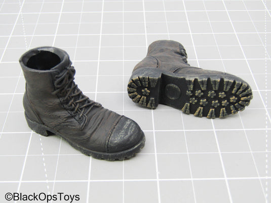 Bam 1/6 Black British Boots (DAM Toys)