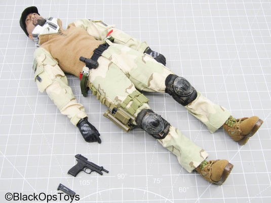 Full Dressed DCU Navy Seal Body w/Headsculpt, Pistol, & Gear Set