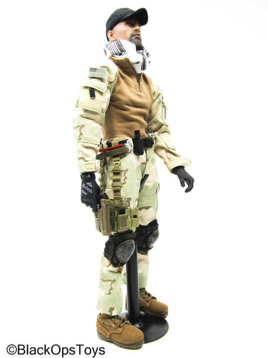 Full Dressed DCU Navy Seal Body w/Headsculpt, Pistol, & Gear Set