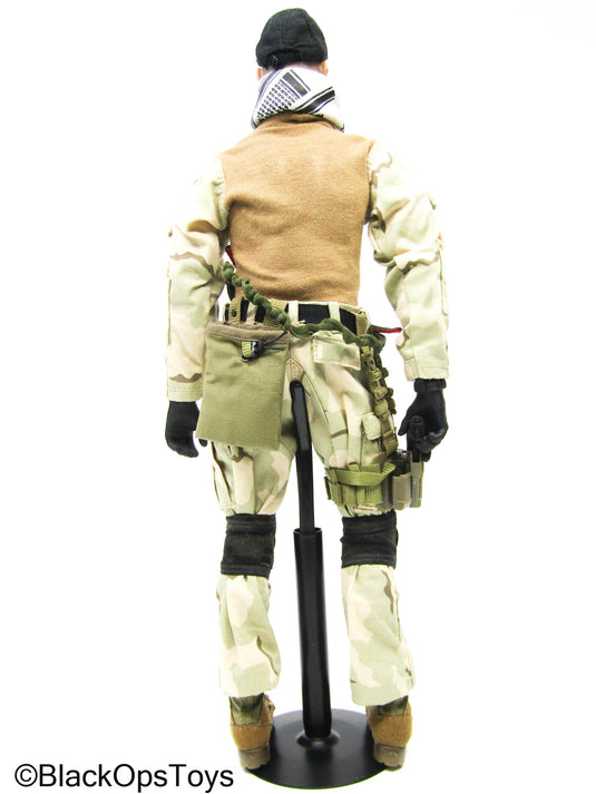 Full Dressed DCU Navy Seal Body w/Headsculpt, Pistol, & Gear Set