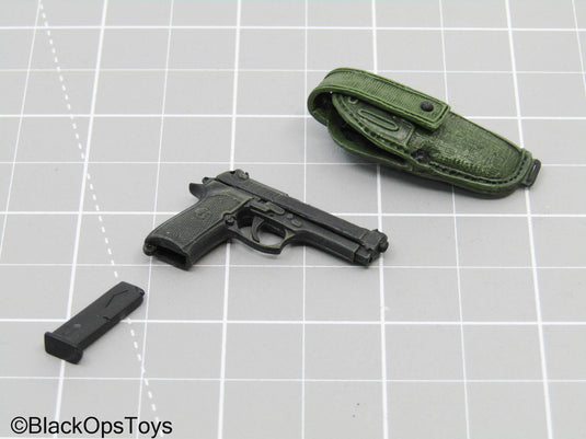 M9 Pistol w/OD Green Holster