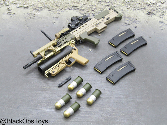 British Army Gurkhas - L85A3 Rifle w/Underbarrel Grenade Launcher Set