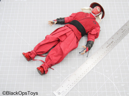 Custom Male Red Full Dressed Ninja (Sideshow Collectibles)