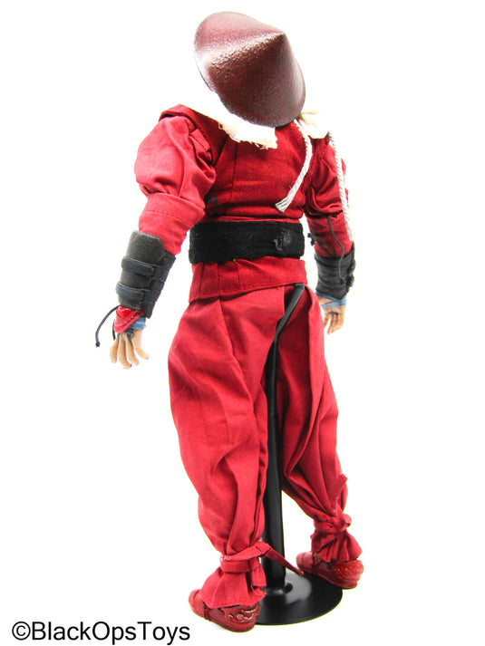 Custom Male Red Full Dressed Ninja (Sideshow Collectibles)