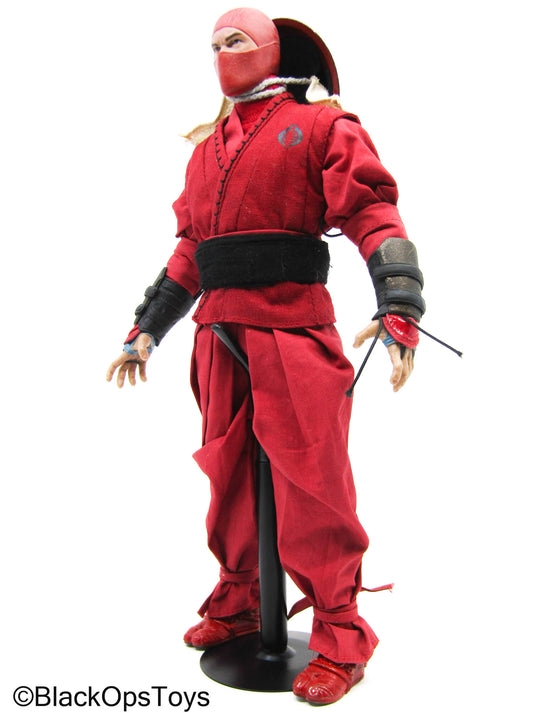 Custom Male Red Full Dressed Ninja (Sideshow Collectibles)