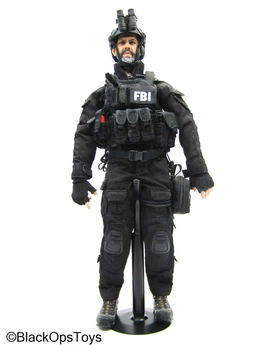 Custom Male FBI Full Dressed Body w/Headsculpt & Gear Set