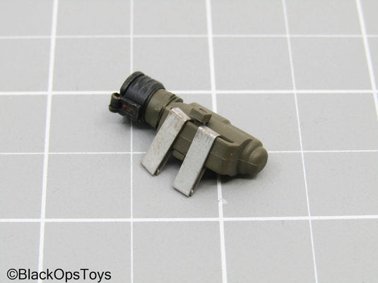 Green Flashlight w/Holster